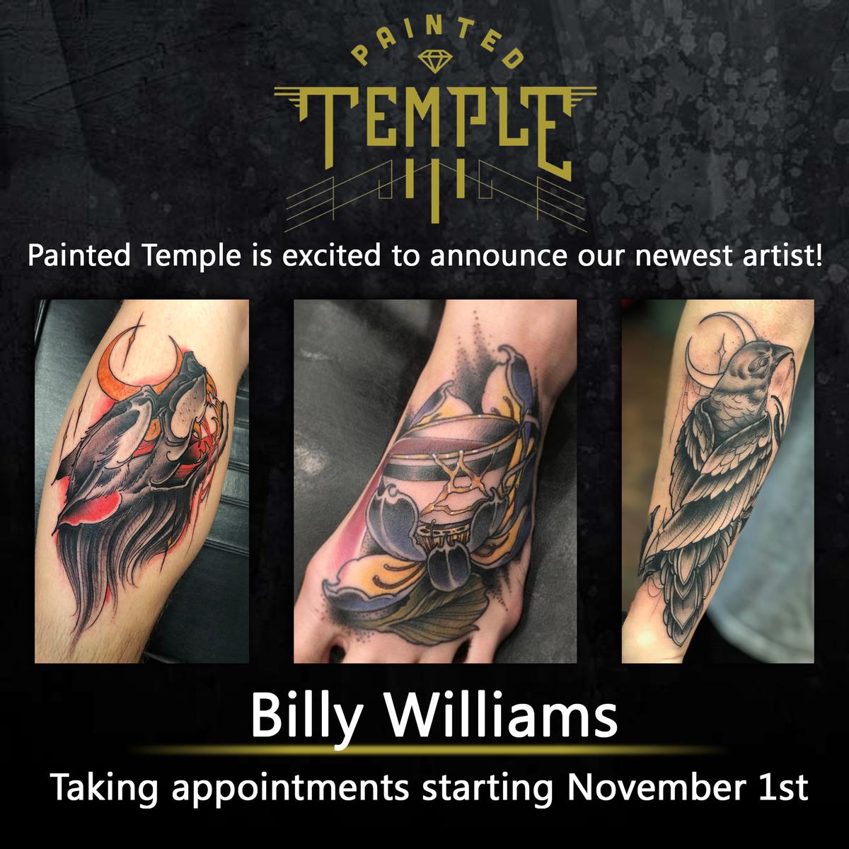 Painted Temple is excited to welcome 2 new tattoo artists - starting in November!