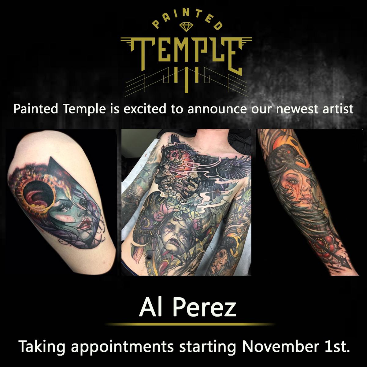Painted Temple is excited to welcome 2 new tattoo artists - starting in November!