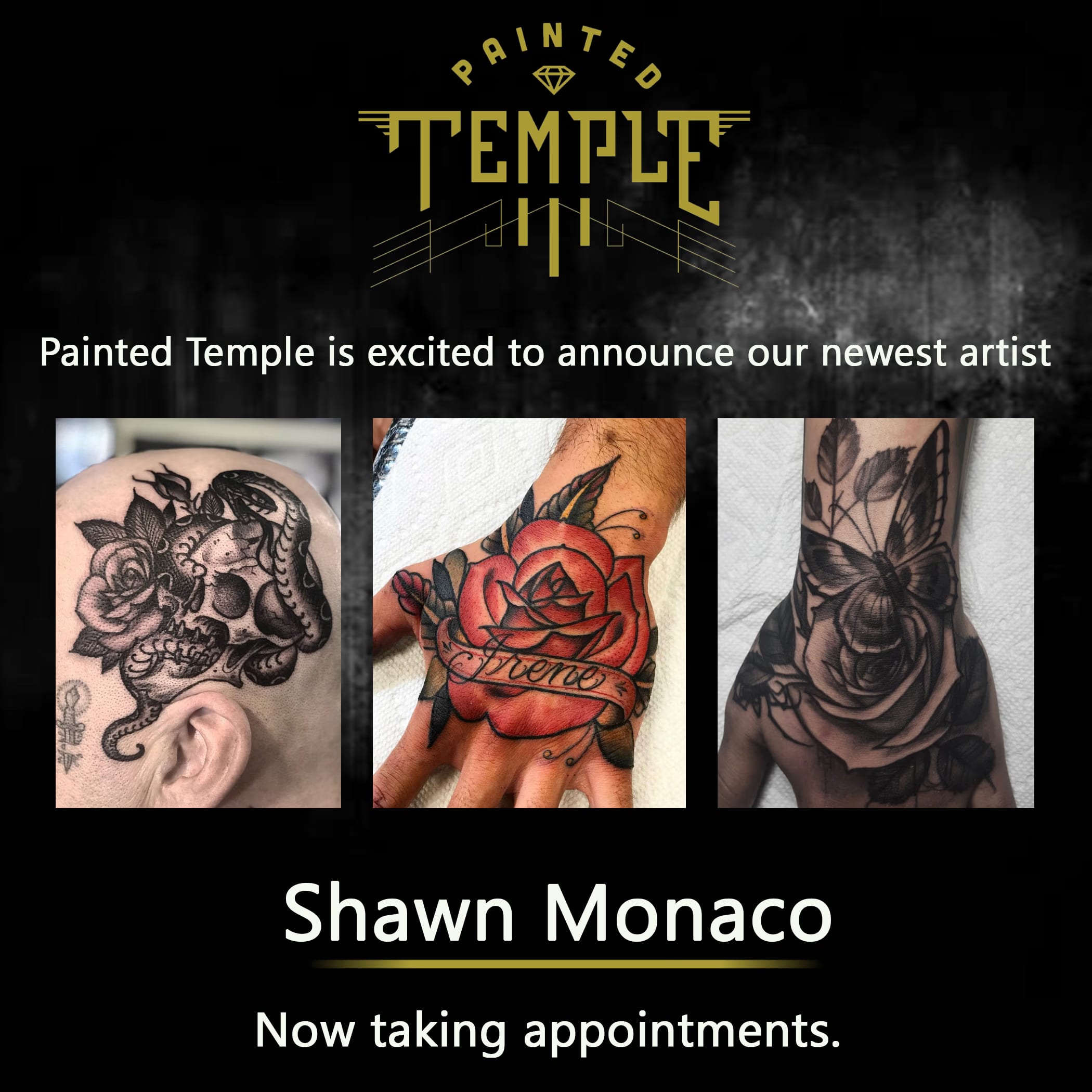 Painted Temple is excited to announce our newest artist Shawn Monaco!